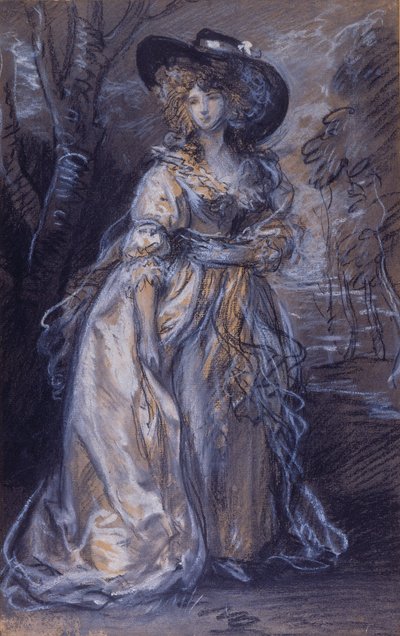 貴婦人の研究 作： Thomas Gainsborough